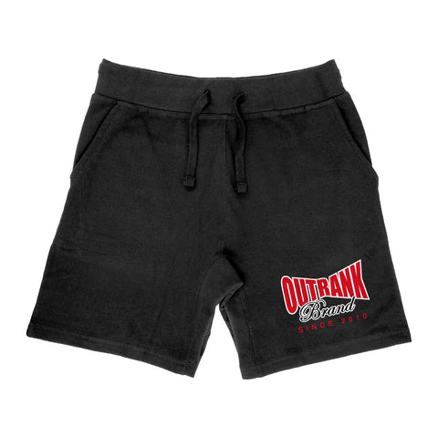 Outrank Fleece Shorts (Black) - Outrank
