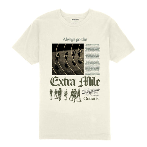 Outrank The Extra Mile T-shirt (Vintage White) - Outrank