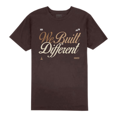Outrank We Built Different T-shirt (Dark Chocolate) - Outrank