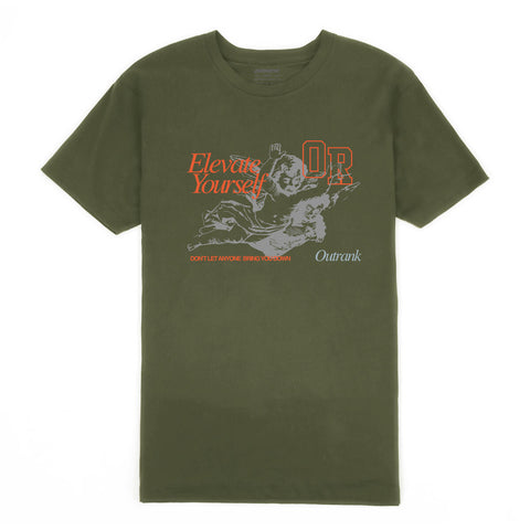 Outrank Elevate Yourself T-shirt (Military Green)