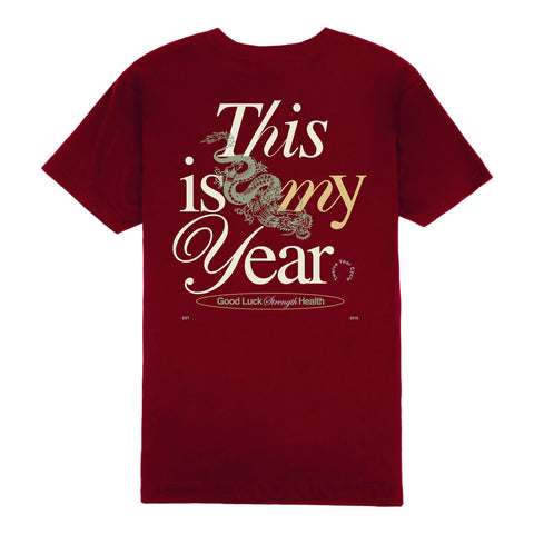Outrank This Is My Year T-shirt (Cardinal) - Outrank