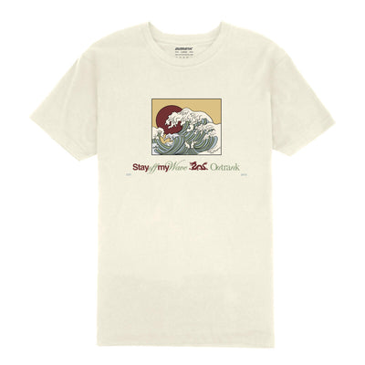 Outrank Stay Off My Wave T-shirt (Vintage White) - Outrank
