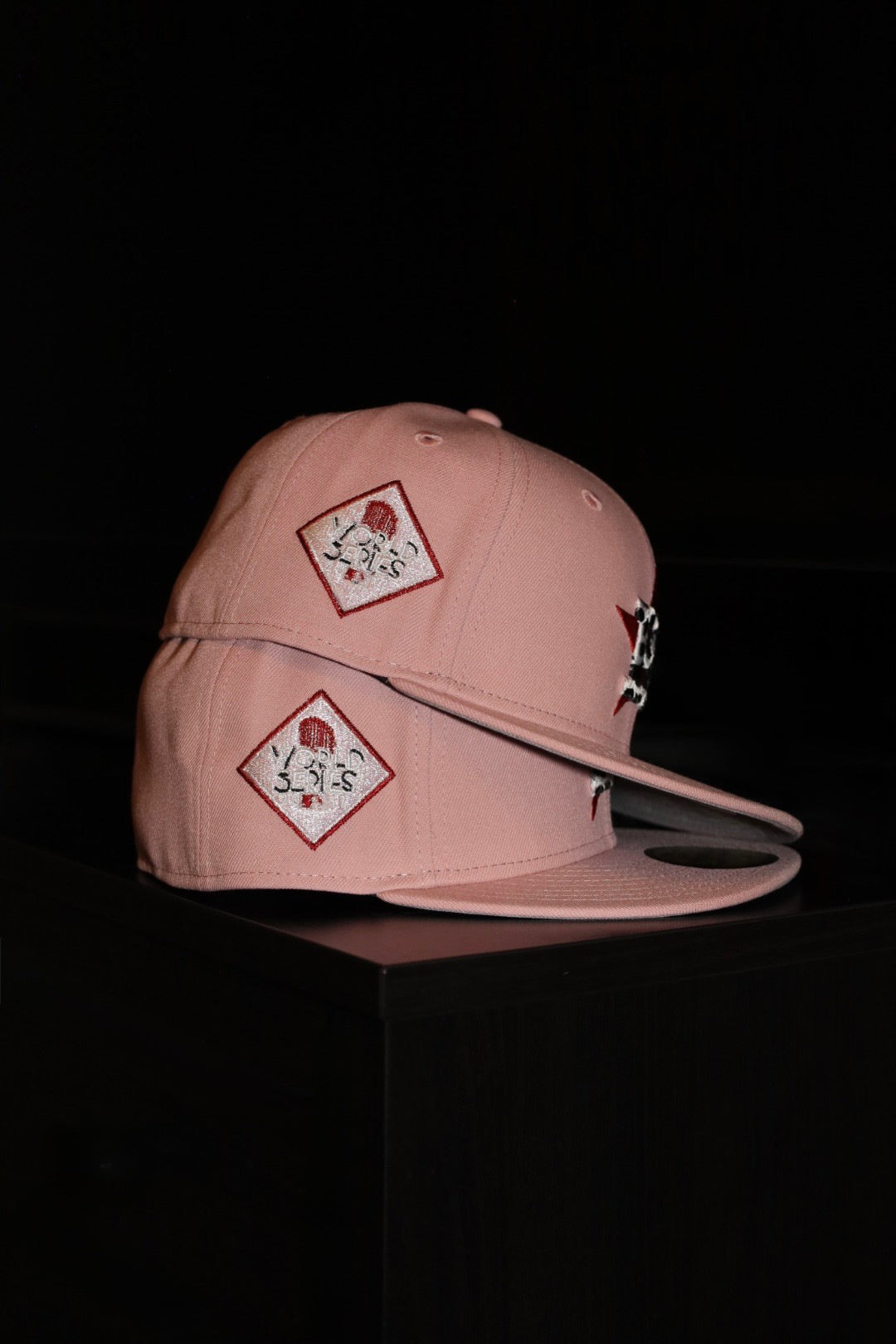 New Era Houston Astros 2017 World Series Side Patch Fitted (Pink)