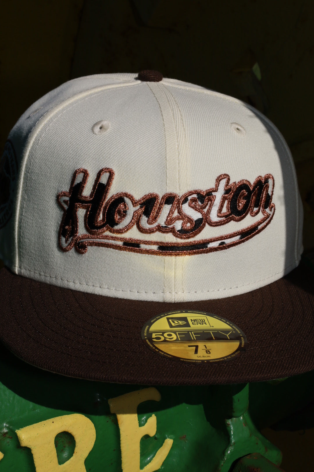 New Era Houston Astros 40th Anniversary Side Patch Pink UV 59Fifty Fitted (Chrome/Walnut)