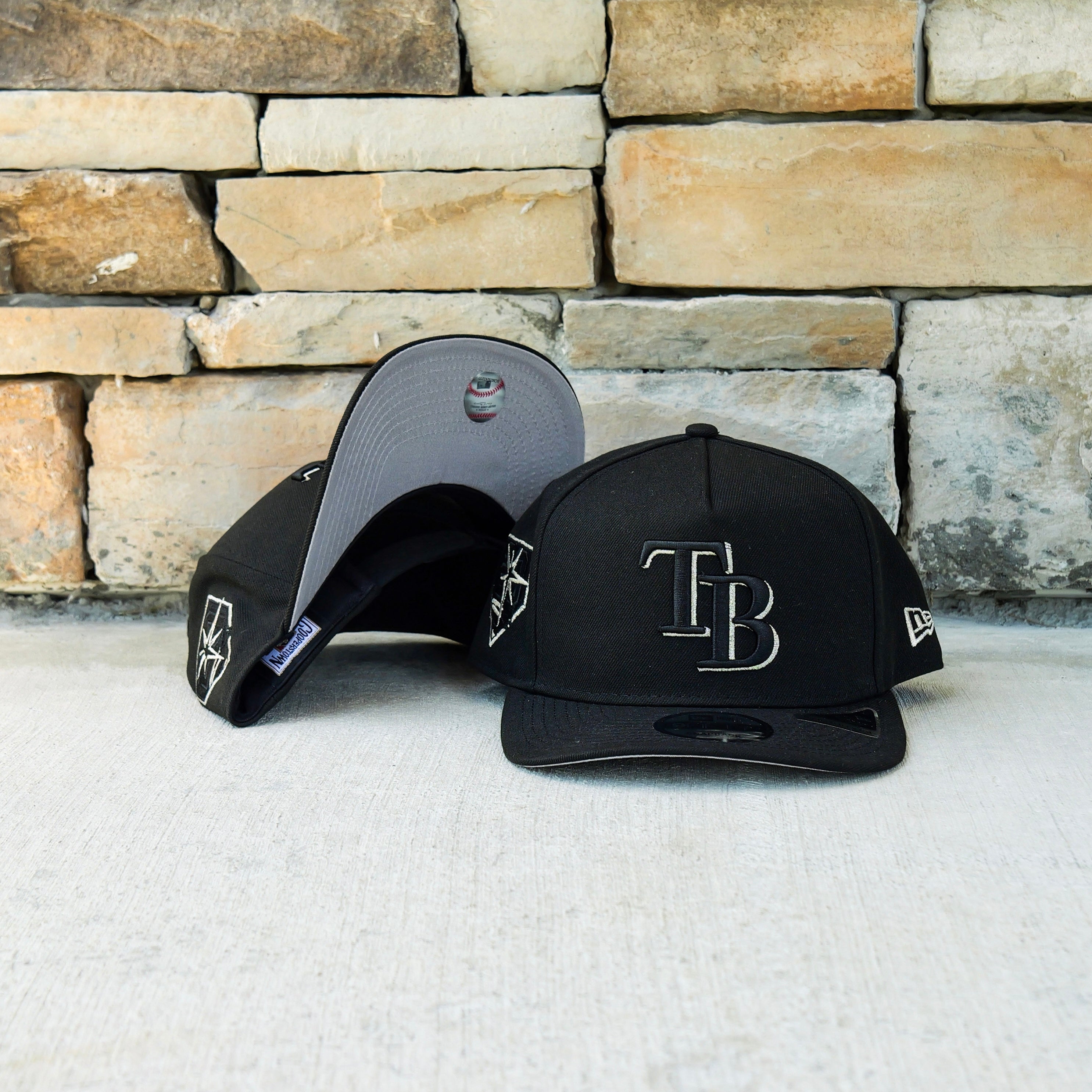 New Era Tampa Bay Rays 20th Anniversary 9FIFTY A-Frame Snapback-(Black)