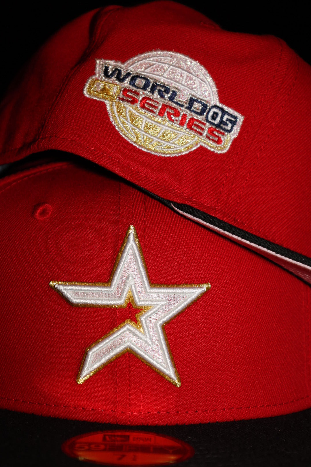 New Era Houston Astros 2005 World Series Side Patch Fitted (Red/Black) - ST New Era