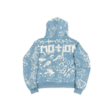 Mixed Emotion "Graffiti" Hoodie (Blue) - Mixed Emotion