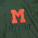 Mitchell & Ness Authentic "Miami Hurricanes Anorak Vintage Logo" Half-Zip Jacket - Green - Mitchell & Ness
