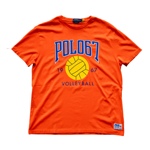 Polo Ralph Lauren Classic Fit Jersey Graphic T-Shirt (Orange) - Polo Ralph Lauren