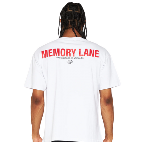 Memory Lane Street Sign Tee (White) - Memory Lane