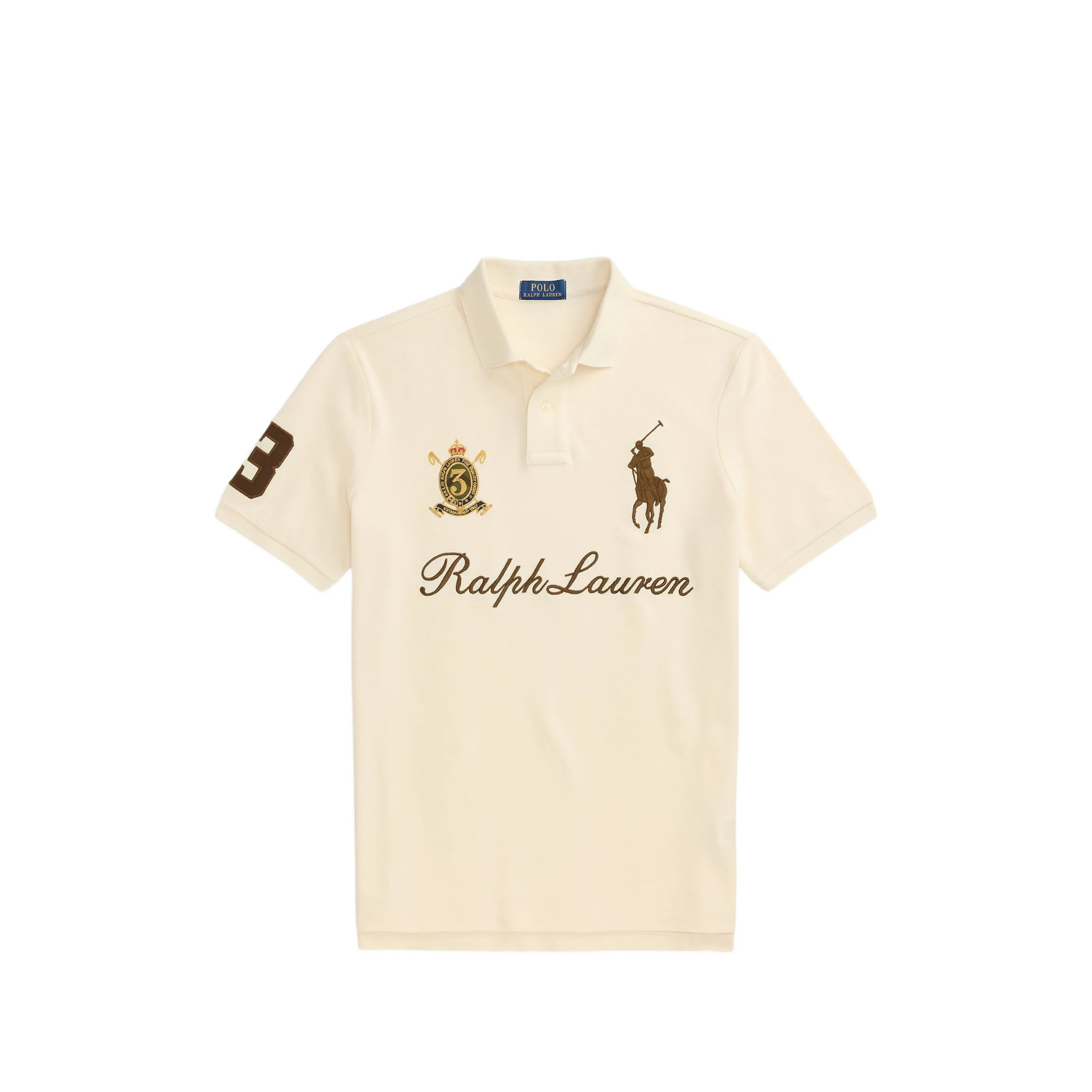 Polo Ralph Lauren Big Pony Mesh Polo Shirt (Guide Cream)