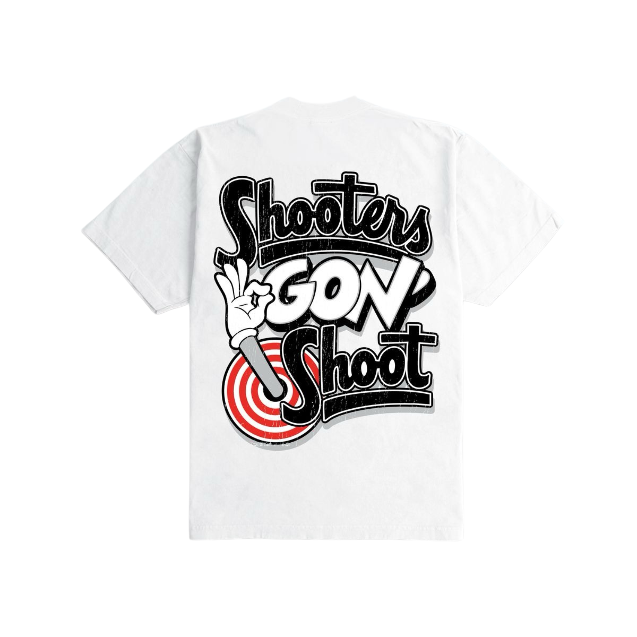 Outrank "Shooters Gon’ Shoot" Heavyweight T-shirt (White)