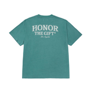 Honor The Gift Floral Pocket T-shirt (Teal) - Honor The Gift