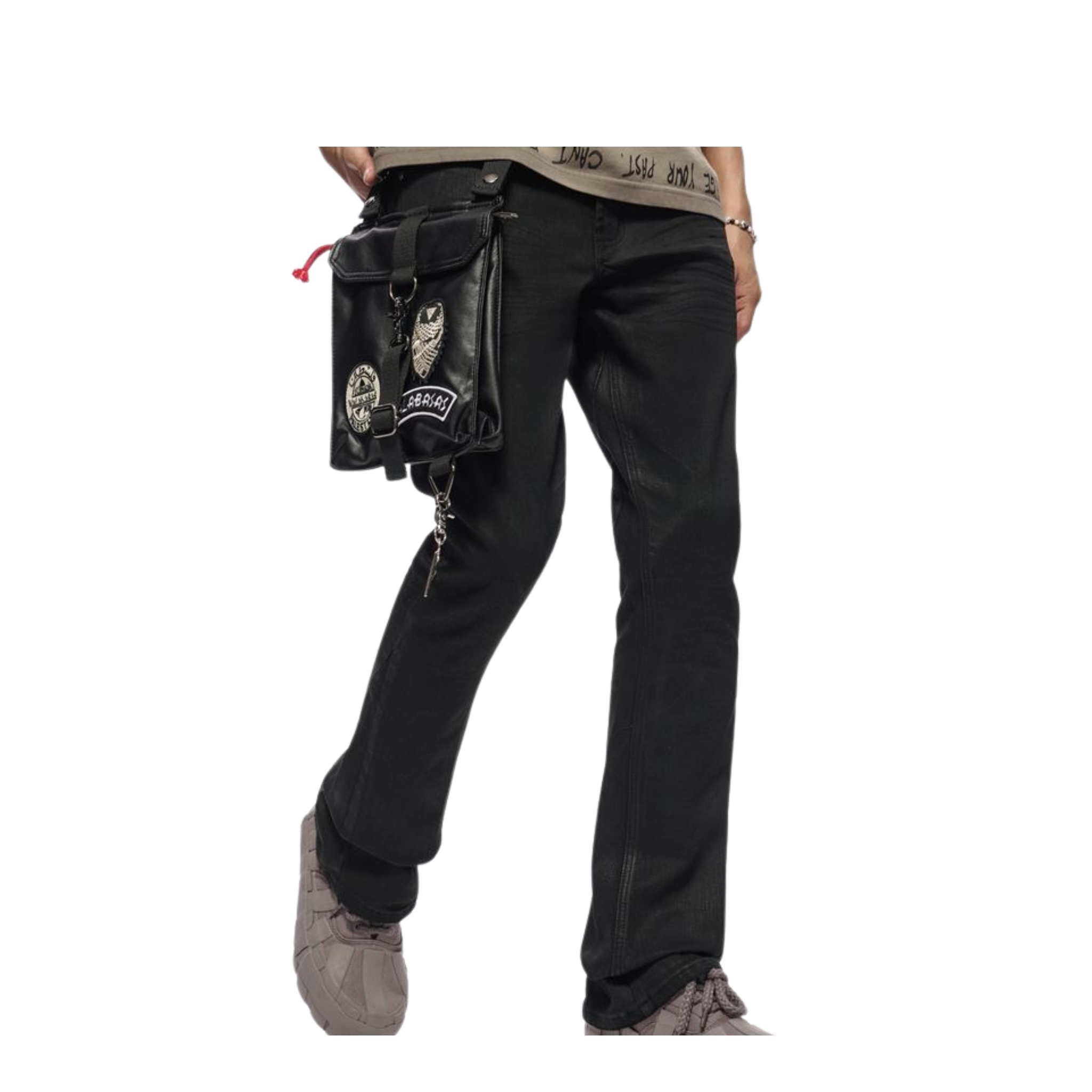 VALABASAS "STORY" Black Waxed Denim - VALABASAS