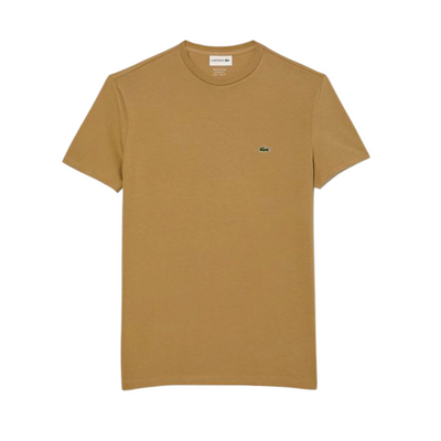 Lacoste Crew Neck Pima Cotton Jersey T-Shirt (Brown) - Lacoste