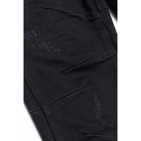 Valabasas West Black Stacked Flare Jeans - VALABASAS