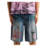 DSM "Doodle" Denim Shorts (Indigo)