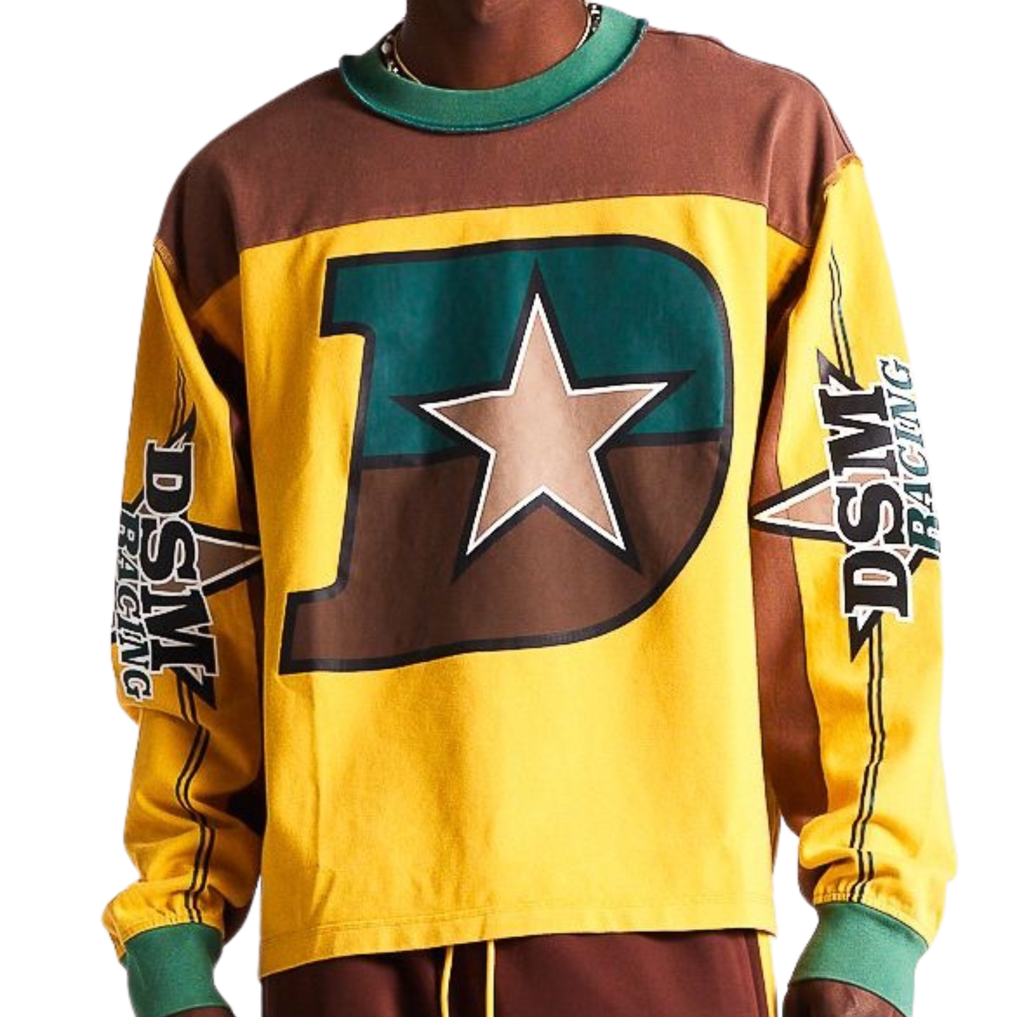 DSM "Supercross" Long Sleeve - (Brown/Yellow) - Diet Starts Monday