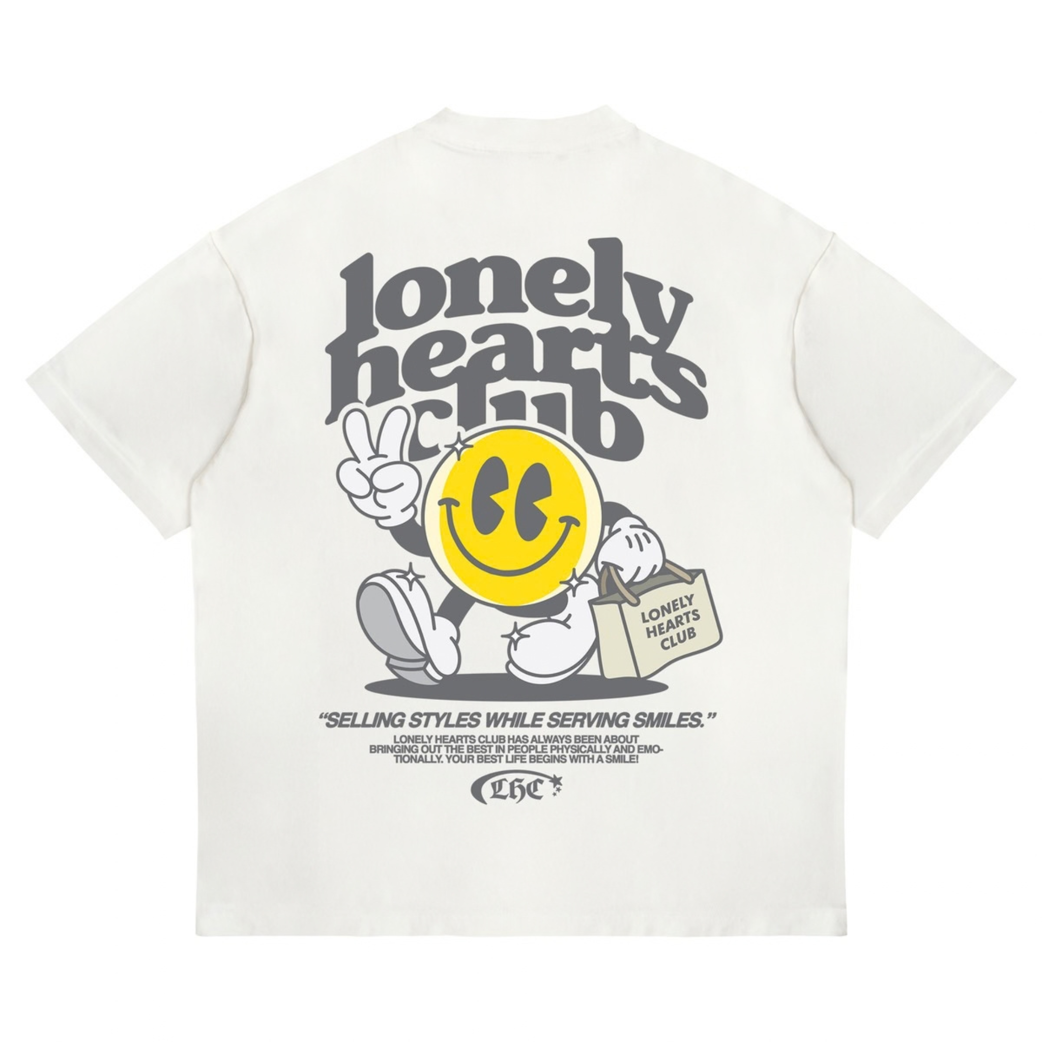 Lonely Hearts Club "Selling Styles While Serving Smiles" (Off-White)