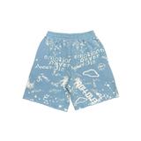 Mixed Emotion "Graffiti" Shorts (Blue) - Mixed Emotion