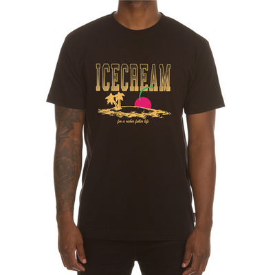 Ice Cream Life SS Tee (Black) - Ice Cream