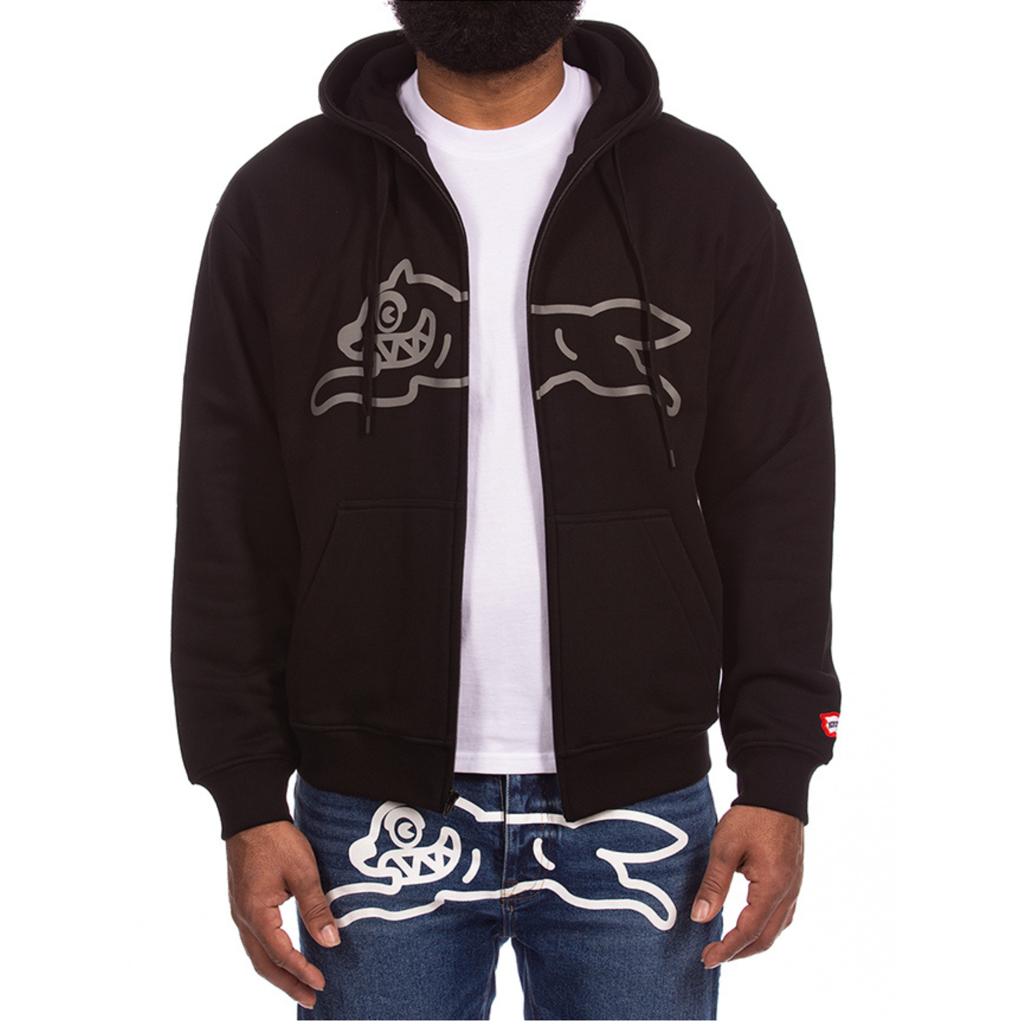 Icecream "Boost" Full Zip Hoodie (Black) - Ice Cream