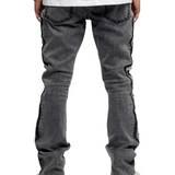 VALABASAS "Spectral" Stacked Denim (Grey Black) - VALABASAS