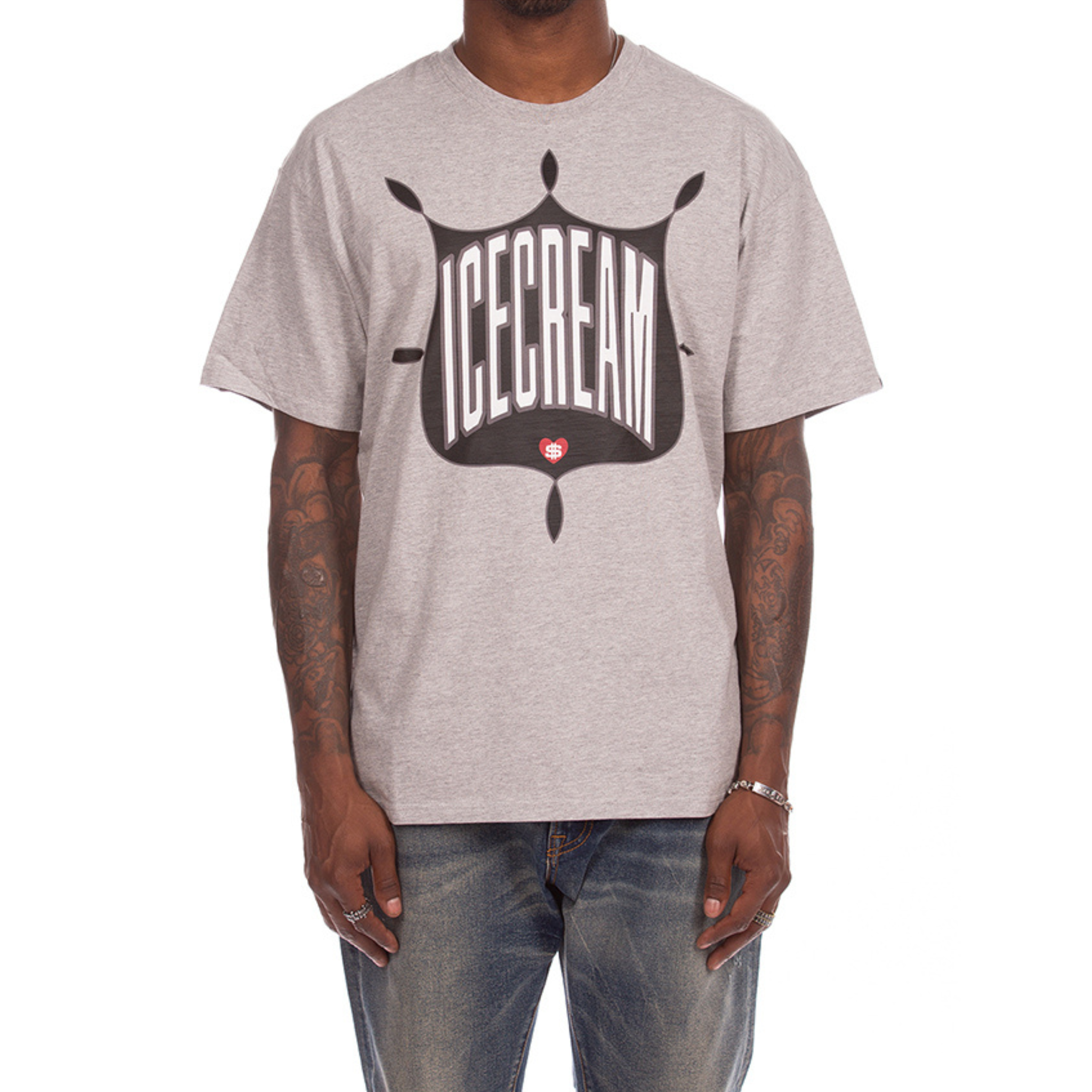 Icecream "Emblem" SS Tee (Heather Grey)
