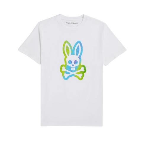 Psycho Bunny Montgomery Graphic Tee (White) - Psycho Bunny