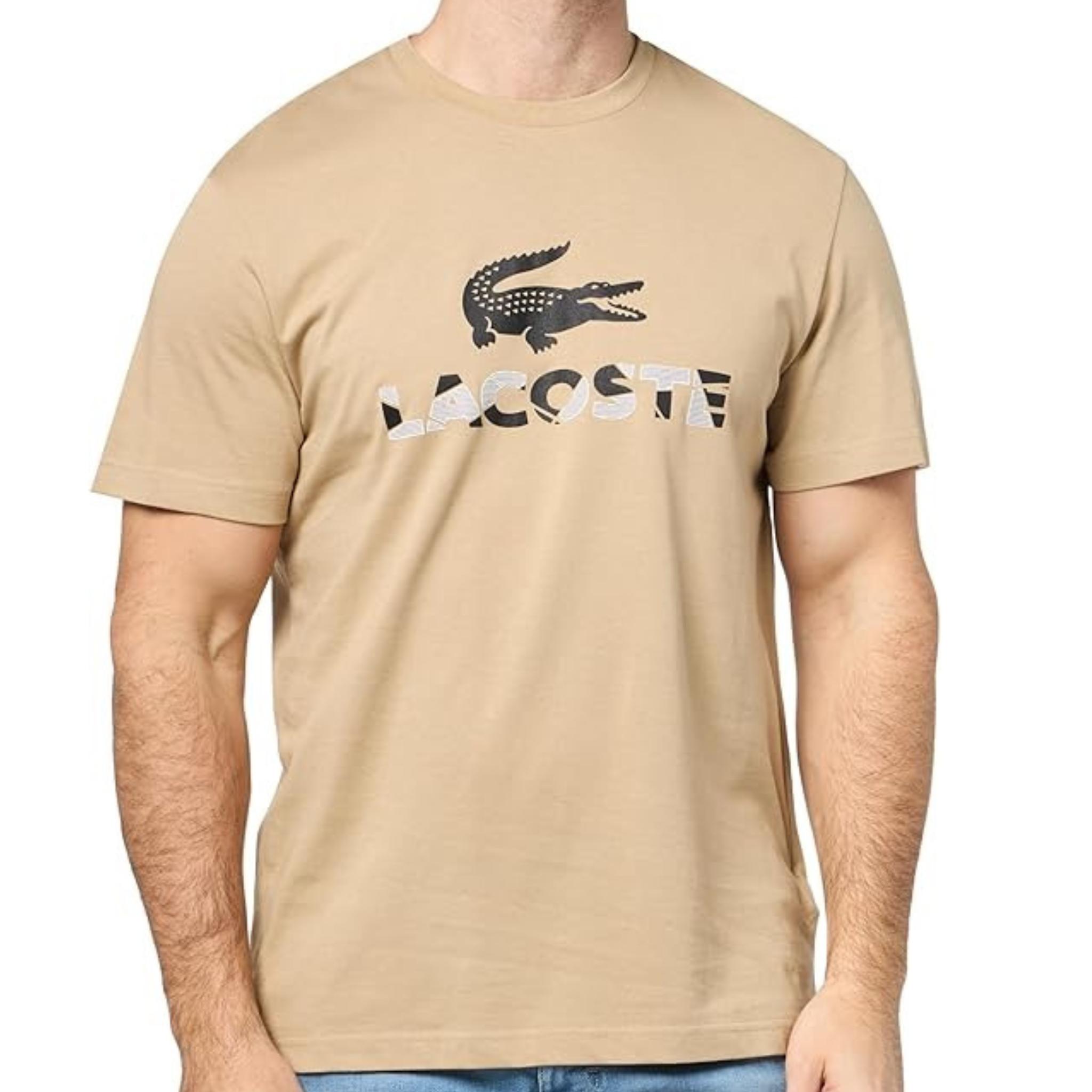 Lacoste Classic Men's Cotton T-Shirt (Khaki)