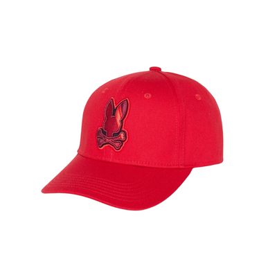 Psycho Bunny Apple Valley Baseball Cap (Red) - Psycho Bunny