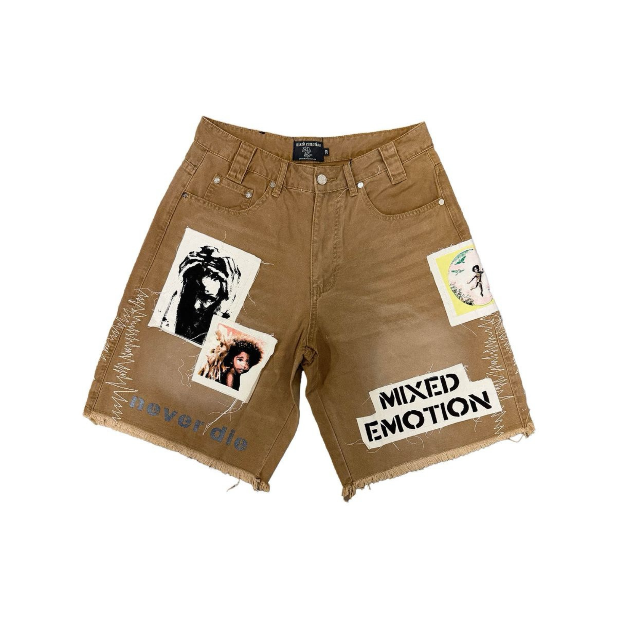 Mixed Emotion “Chaos” Carpenter Shorts (Brown)