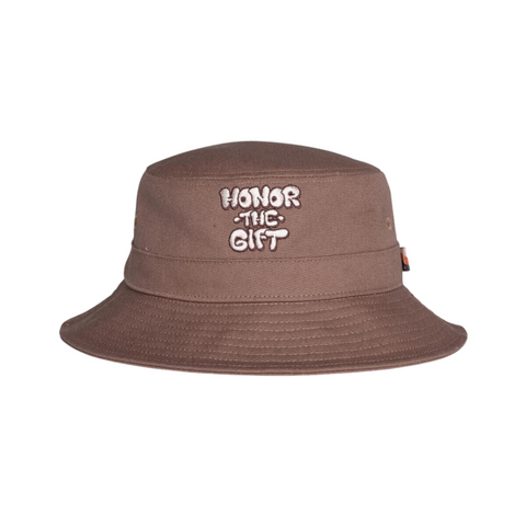 Honor The Gift Script Bucket Hat (Brown) - Honor The Gift