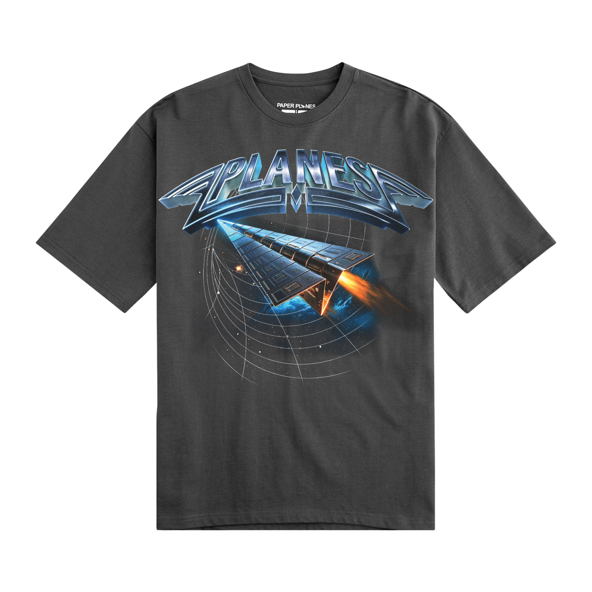 Paper Planes "SKY IS NOT THE LIMIT " Tee (Washed Black) - Paper Plane