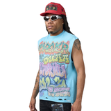 DUAA "WALL" Cutoff Tee (Sky Blue)