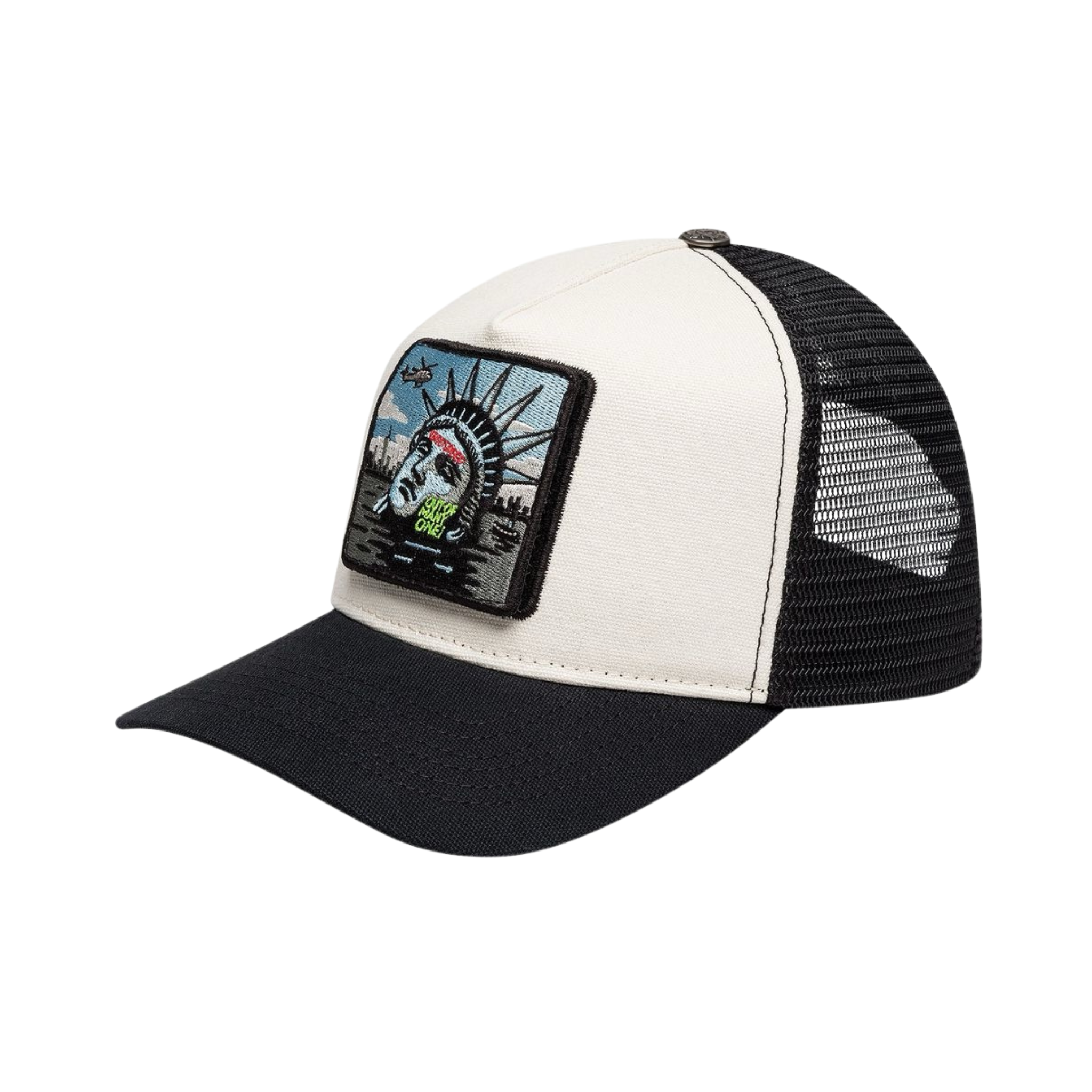 Godspeed "Mood" Trucker Hat II (White/Black Interchangeable Patches) - Godspeed