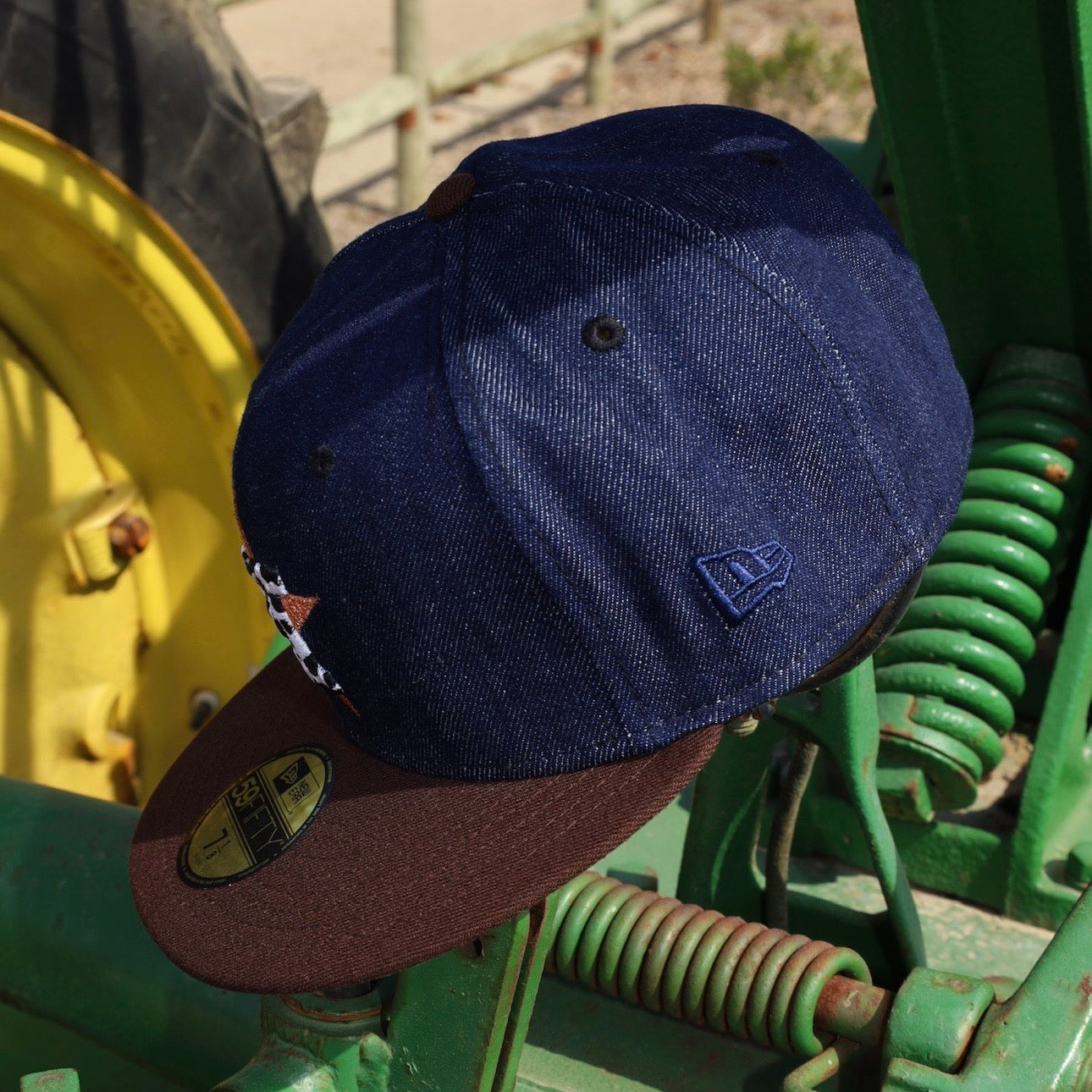 New Era Houston Astros 2017 World Series Side Patch Fitted (Denim) - New Era