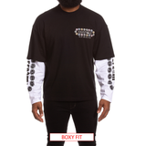 Icecream "Jupiter" LS Tee (Boxy Fit)-(Black)
