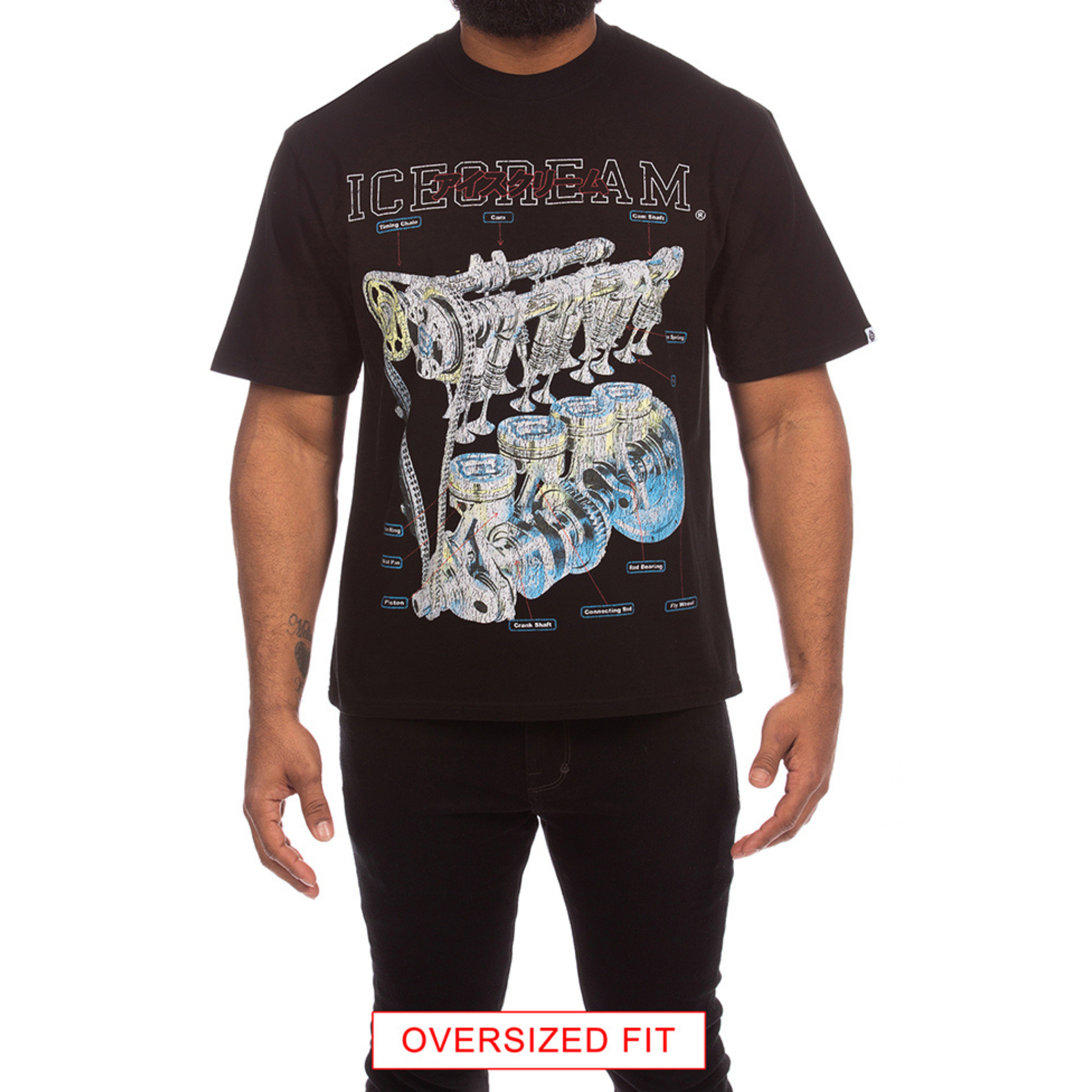 Icecream "Motorhead" SS Knit Tee (Black) - Ice Cream