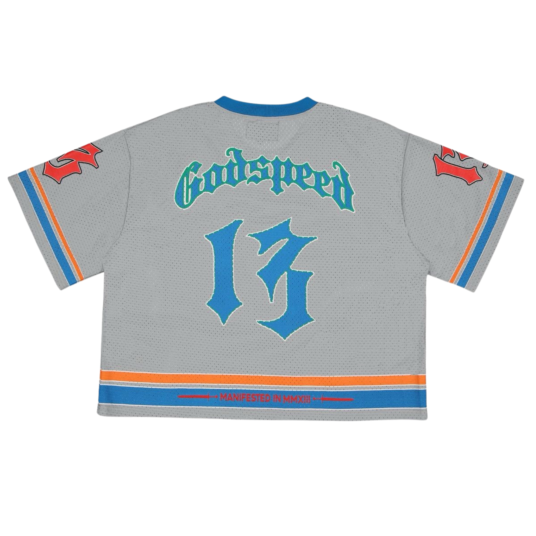 Godspeed "First Down Jersey" (Grey/Blue/Orange) - Godspeed