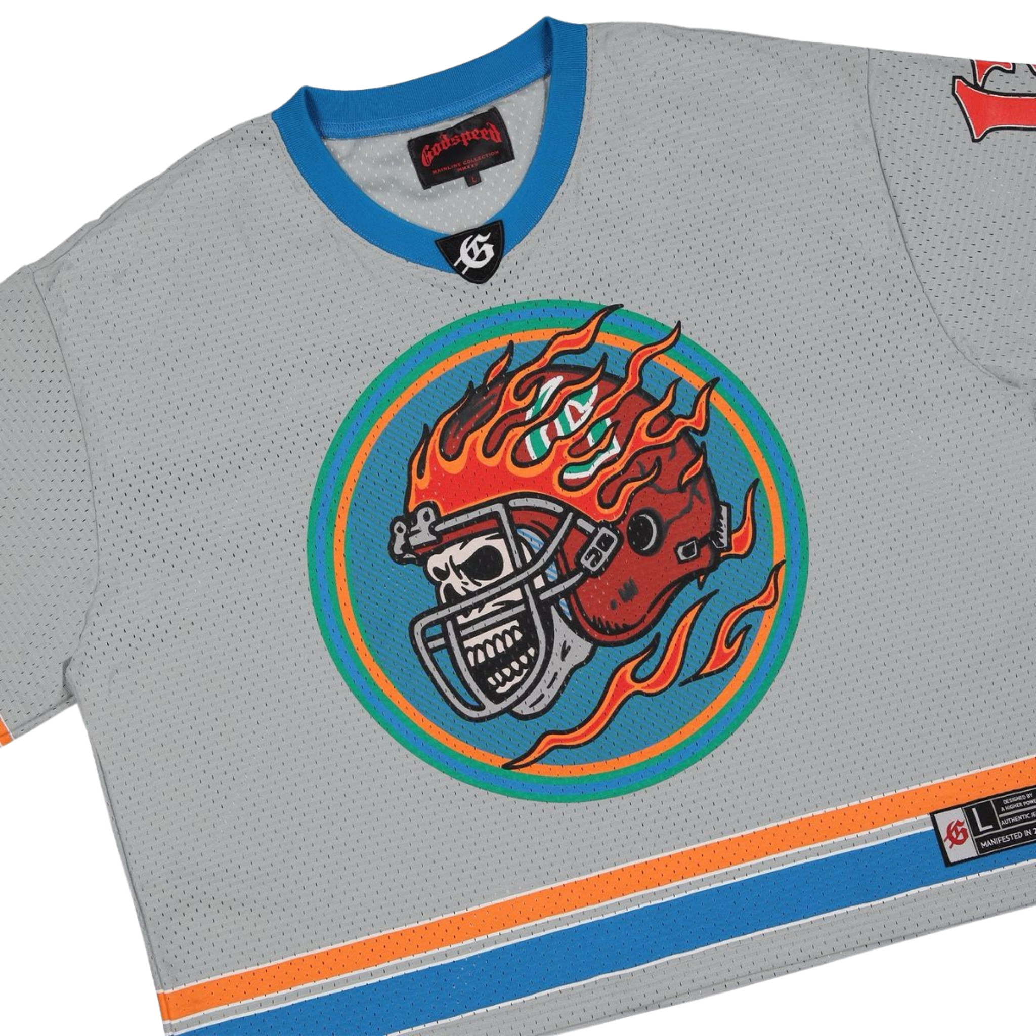 Godspeed "First Down Jersey" (Grey/Blue/Orange) - Godspeed