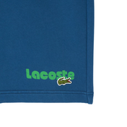 Lacoste Washed Effect Printed Shorts (Blue) - GH7526