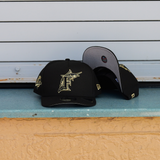 New Era Florida Marlins 1997 World Series 9FIFTY A-Frame Snapback-(Black/Gold) - New Era