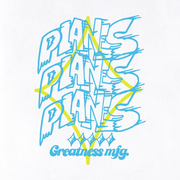 Paper Plane PPL Stacked Tee (White) - Paper Plane
