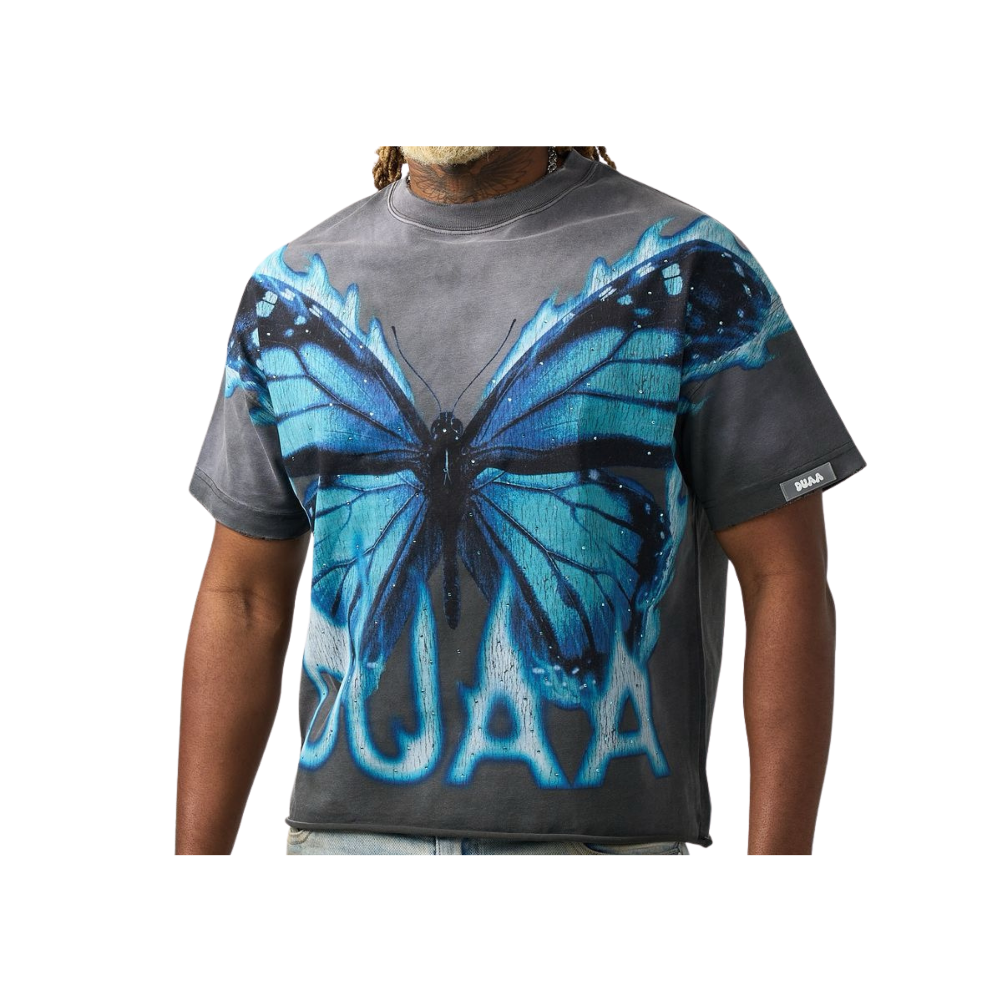 DUAA "Butterfly" SS Tee (Black Wash)
