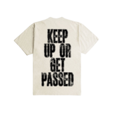 Outrank "Keep Up Or Get Passed" Heavyweight T-shirt (Cream)