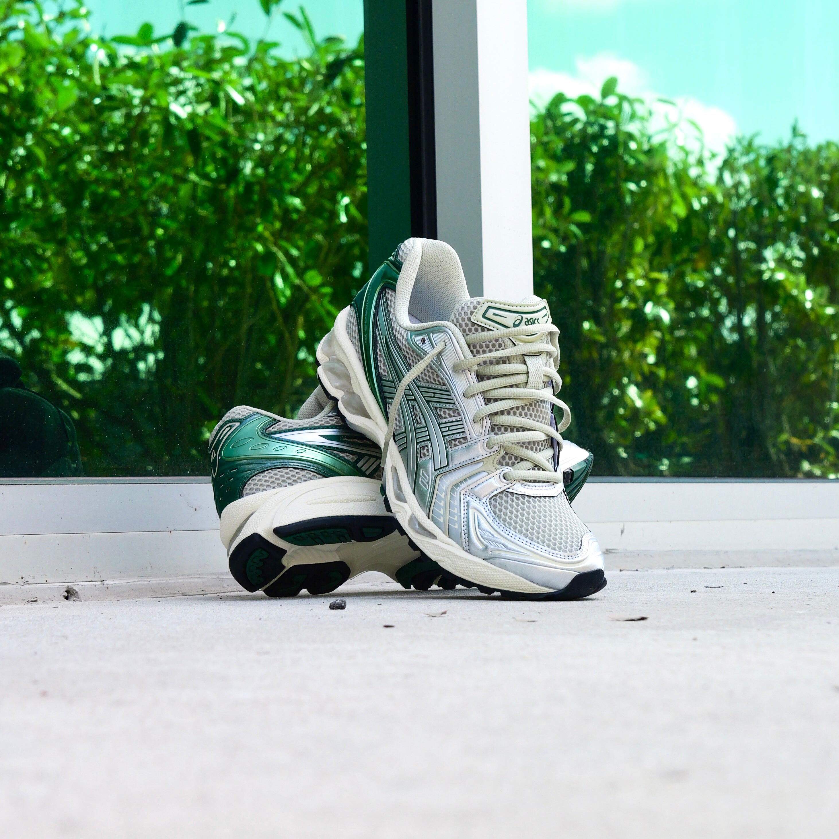 Mens Asics Gel-Kayano 14 (Dried Leaf Green/Pure Silver)