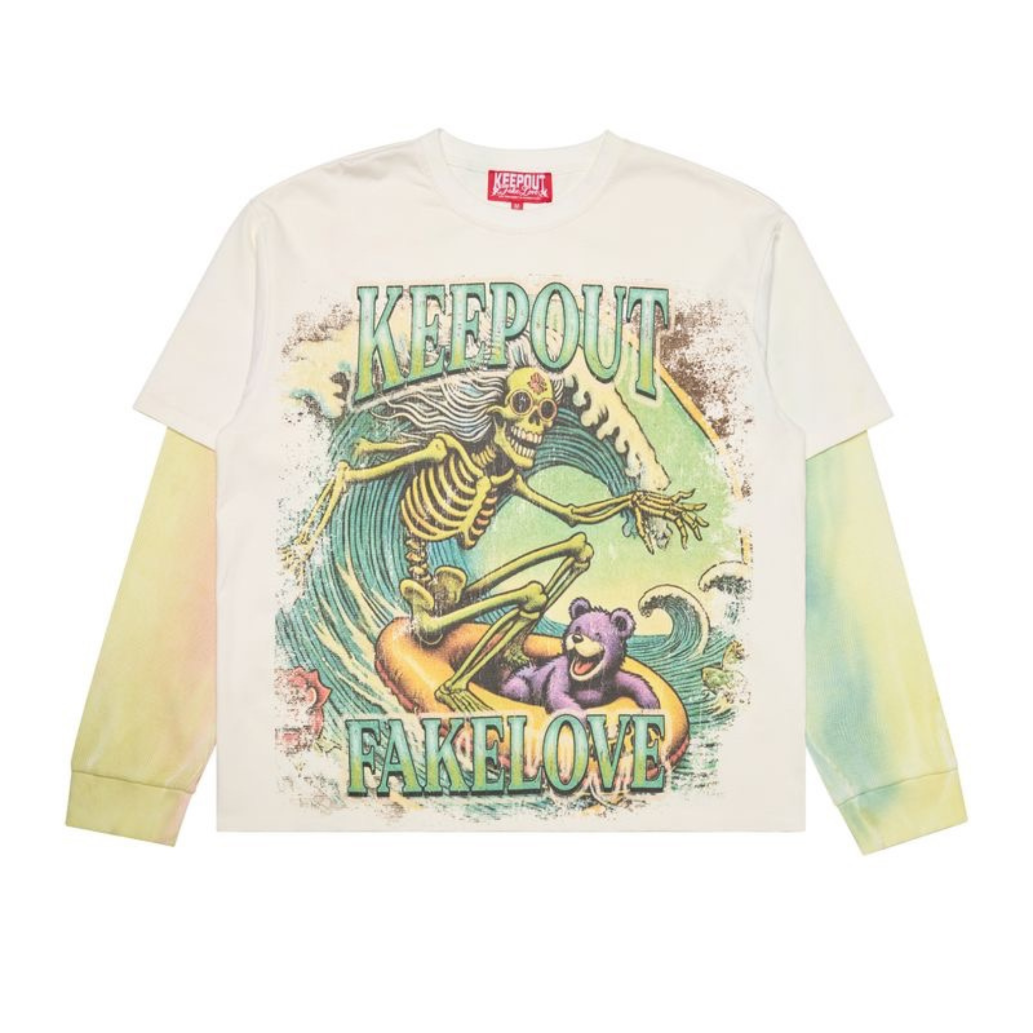 KOFL "Catch A Wave" (White)  LS Tee - KOFL