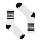Godspeed Og Logo Striped Sock (White/Grey) - Godspeed