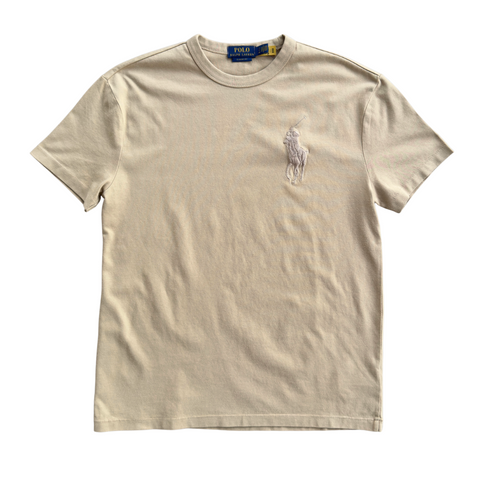 Polo Ralph Lauren Embroidered Chest T-shirt (Coastal Beige) - Polo Ralph Lauren